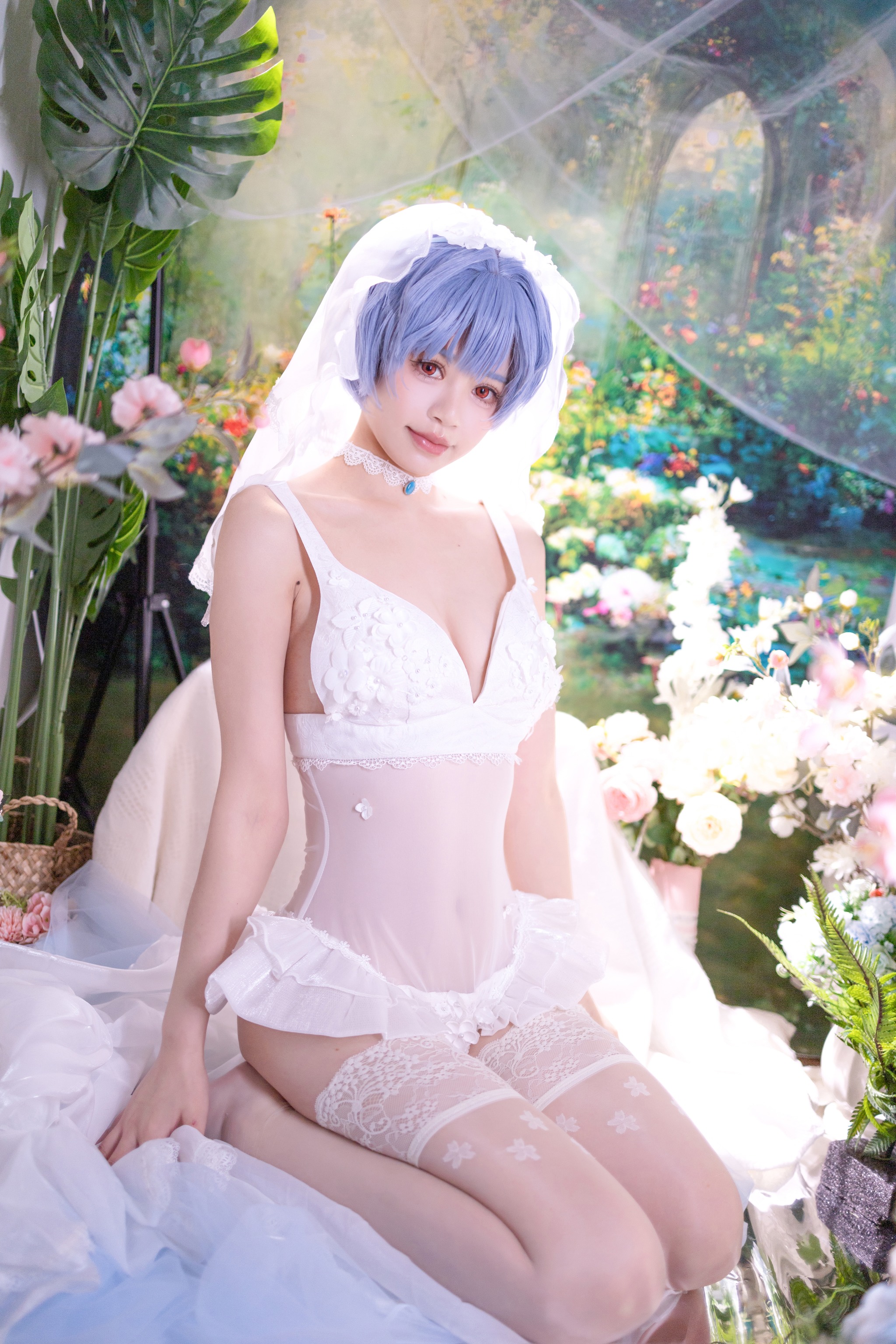 图片[1]-星黛鹿鹿i – NO.015 新世纪福音战士 绫波丽花嫁[52P]-XikXak